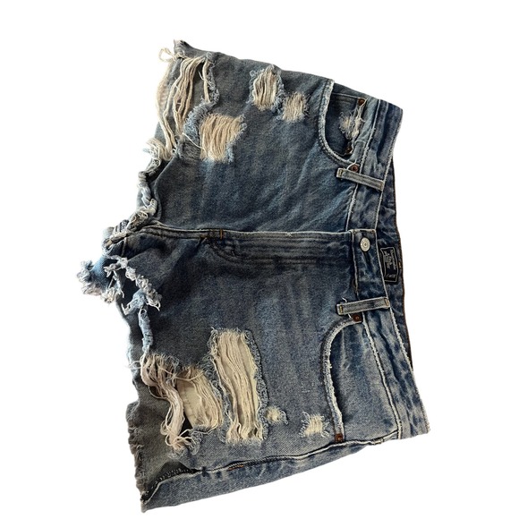 Abercrombie & Fitch Annie High rise denim short size 30 - Picture 3 of 6